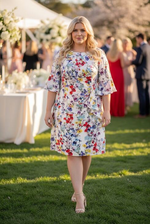 Adrianna Papell Dresses & Skirts - ADRIANNA PAPELL NWT DRESS WEDDING GUEST COCKTAIL SHORT FLORAL GARDEN PARTY PLUS